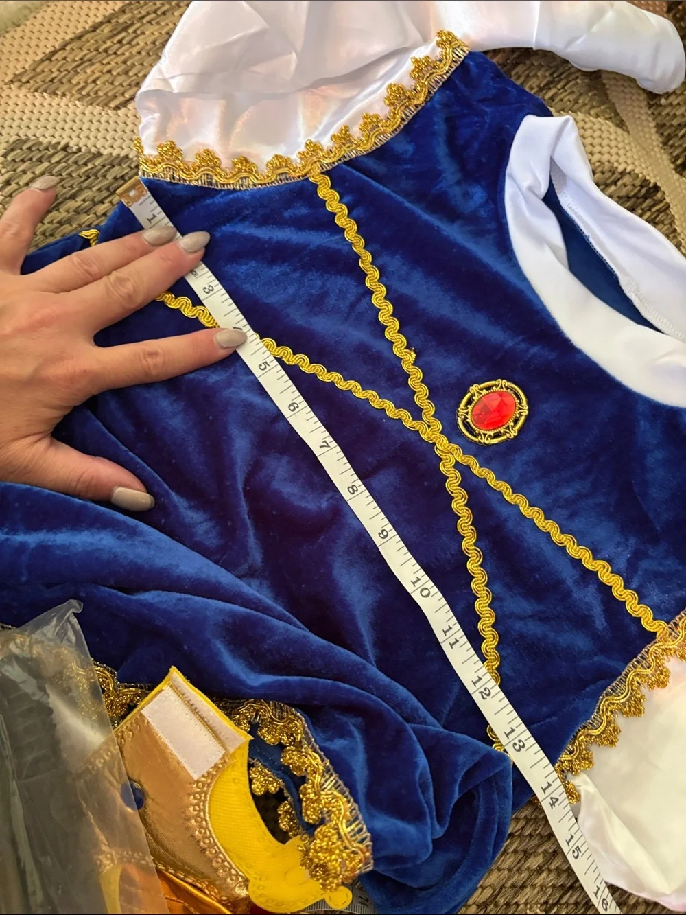 Classic Royal Prince Kids Costume - Blue, Red & Gold
